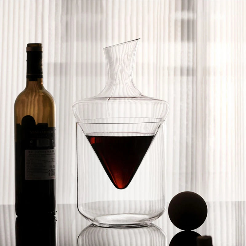 Decanter de Cristal com Balde de Gelo CasaTinto
