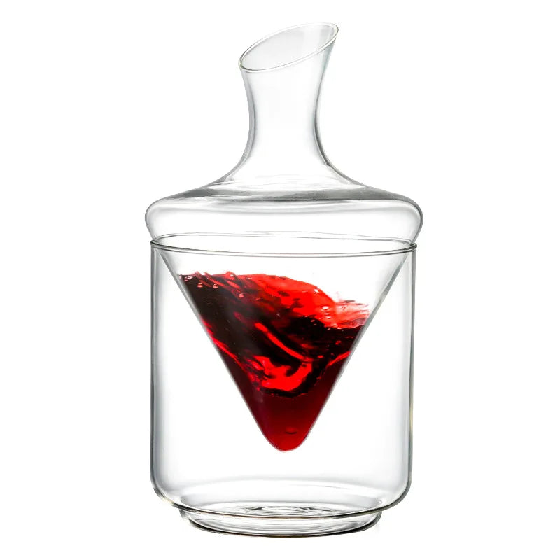 Decanter de Cristal com Balde de Gelo CasaTinto