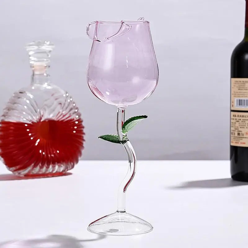 RosaVino - A Taça de Vinho em Forma de Rosa