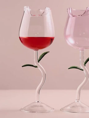 RosaVino - A Taça de Vinho em Forma de Rosa